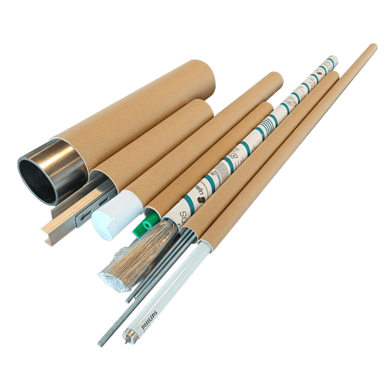 100 Tubi Di Cartone Quadrati 45x11x11 Cm | Scatole Lunghe Per Spedizioni | Ideali Per Poster E Documenti - Foto 6